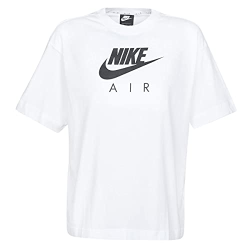 Nike Damen Air Top Bf T-Shirt, White, XL von Nike