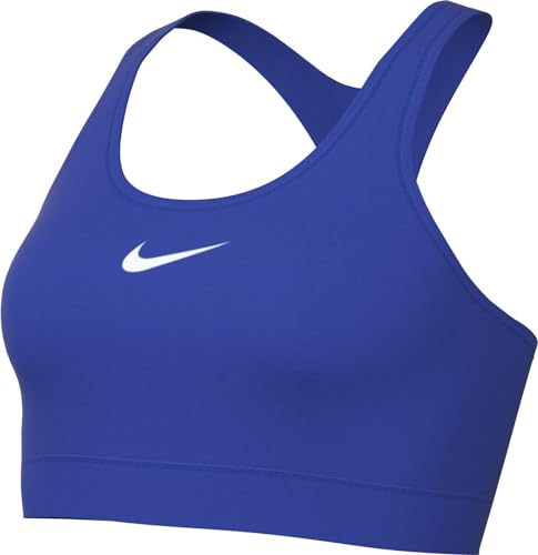 Nike Damen Bra W Nk Swsh Med SPT Bra, Hyper Royal/White, DX6821-405, M von Nike