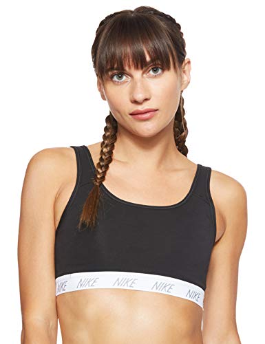 Nike Damen Classic Soft Sport-BH, Black/White, S Nike Damen Classic Soft Sport-BH, Black/White, S von Nike