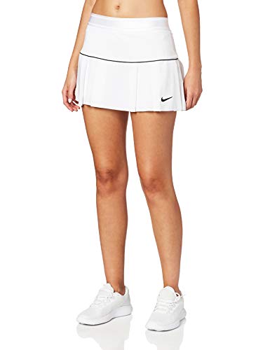 Nike Damen Court Victory Skirt Rock, White/Black/Black, S von Nike