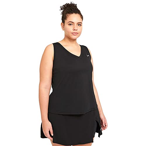 Nike Damen Ct Df Vctry T-Shirt, Black/Black, S von Nike