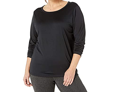 Nike Damen Dri-Fit Longsleeve, Black/Black, 1X Nike Damen Dri-Fit Longsleeve, Black/Black, 1X von Nike
