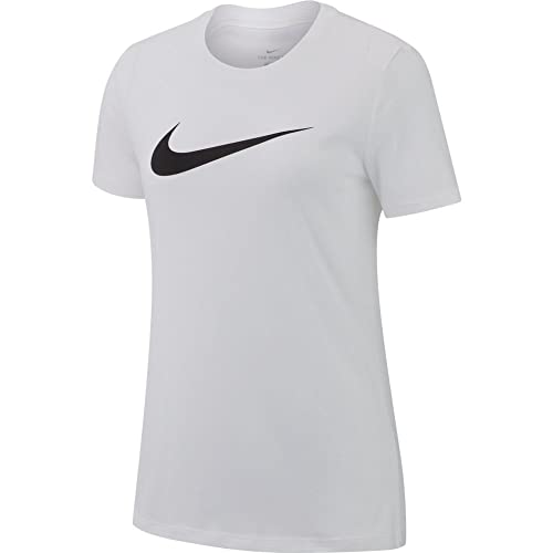 Nike Damen Dry T-Shirt, White/Heather/Black, S Nike Damen Dry T-Shirt, White/Heather/Black, S von Nike