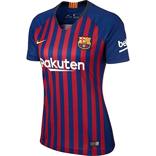 Nike Damen FC Barcelona Stadium Home T-Shirt, Deep Royal Blue/University Gold, L von Nike