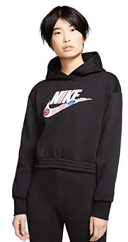Nike Damen Hoodie NSW Icon Clash Fleece BB Hoodie, Black, L, CJ2034 Nike Damen Hoodie NSW Icon Clash Fleece BB Hoodie, Black, L, CJ2034 von Nike