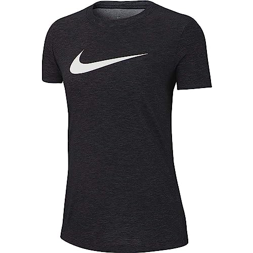 Nike Damen Kurzarm-Oberteil Dry, Black/Heather/White, XS, AQ3212-010 Nike Damen Kurzarm-Oberteil Dry, Black/Heather/White, XS, AQ3212-010 von Nike