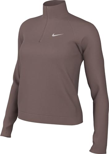 Nike Damen Long Sleeve Top W Nk Df Pacer Hz, Smokey Mauve/Reflective Silv, DQ6377-208, M von Nike