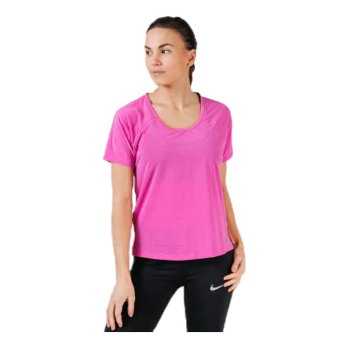 Nike Damen Miler Breathe T-Shirt, Active Fuchsia/Reflective Silver, M von Nike