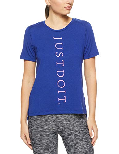 Nike Damen Miler T-Shirt, Deep Royal Blue/Reflective Silver, L Nike Damen Miler T-Shirt, Deep Royal Blue/Reflective Silver, L von Nike