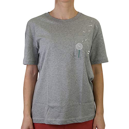 Nike Damen NSW 2 PKT Novel T-Shirt, Dk Grey Heather/White, S von Nike