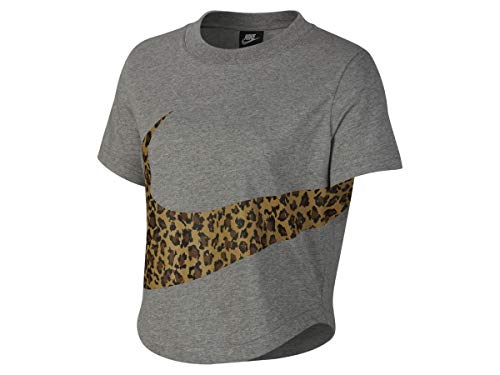 Nike Damen NSW Animal T-Shirt, Dk Grey Heather, XL Nike Damen NSW Animal T-Shirt, Dk Grey Heather, XL von Nike