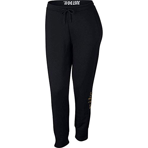 Nike Damen NSW Rally Metalic Hose Jogginghose, Black, XL von Nike