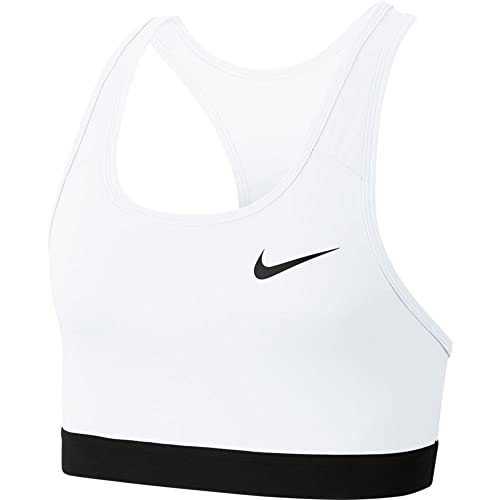 Nike Damen Nike Med Band Non Sports Bra, White/Black/Black, L EU von Nike