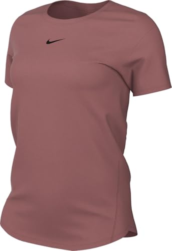 Nike Damen One Classic Df Ss T-Shirt, Canyon Pink/Black, L Nike Damen One Classic Df Ss T-Shirt, Canyon Pink/Black, L von Nike