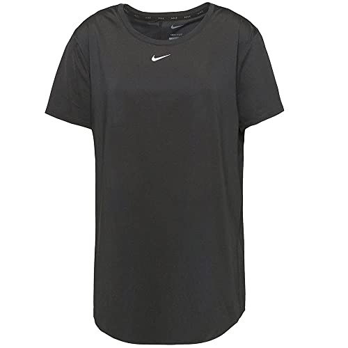 Nike Damen One Df Slim T-Shirt, Black/White, S von Nike