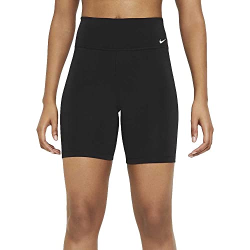 Nike Damen One Mid-rise 7" Shorts, Black/White, XS EU von Nike