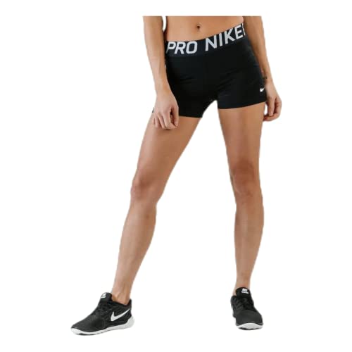 Nike Damen Pro Sportshorts, Black/Black/White, S von Nike