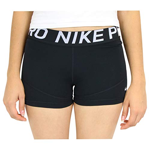 Nike Damen Pro Sportshorts, Black/Black/White, S Nike Damen Pro Sportshorts, Black/Black/White, S von Nike