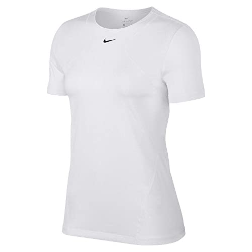 Nike Damen Pro T-Shirt, White/Black, XS Nike Damen Pro T-Shirt, White/Black, XS von Nike