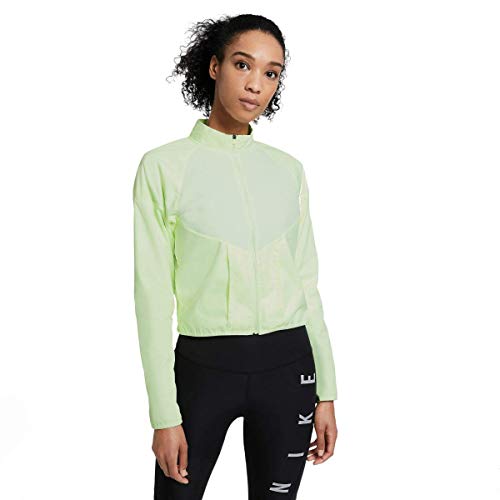 Nike Damen Run Dvn Top Mid Sweatshirt, Barely Volt/Gold/Black, XS EU von Nike