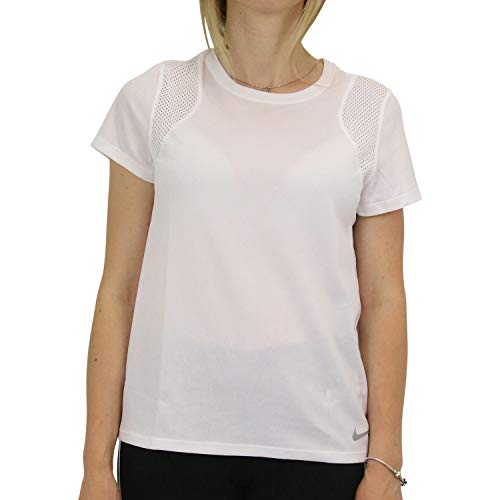 Nike Damen Running Top SS Shirt, weiß, XS Nike Damen Running Top SS Shirt, weiß, XS von Nike