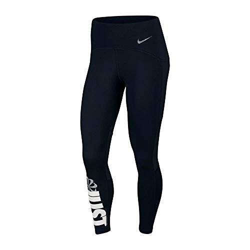 Nike Damen Speed 7/8 Tights, Black/White/Reflective Silver, M Nike Damen Speed 7/8 Tights, Black/White/Reflective Silver, M von Nike