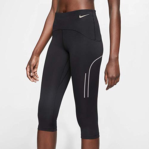 Nike Damen Speed Capri Matte Tights, Black/Gunsmoke, XL Nike Damen Speed Capri Matte Tights, Black/Gunsmoke, XL von Nike