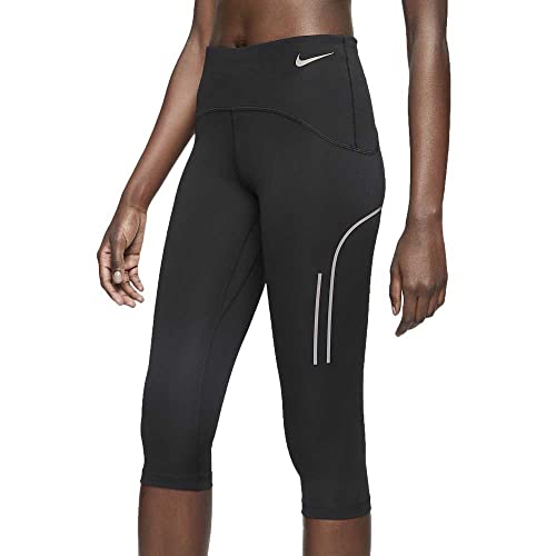 Nike Damen Speed Capri Matte Tights, Black/Gunsmoke, XS von Nike