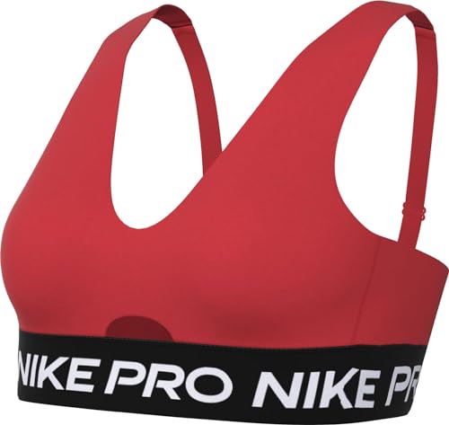 Nike Damen Sport-BH Pro Indy Plunge Bra Sw, Lt Crimson/White, HF5961-696, XL von Nike