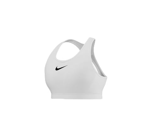 Nike DX6815-100 Swoosh High Support Sports Bra Damen White/White/Black Größe 2XLAB von Nike