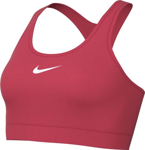 Nike Damen Sport-BH W Nk Swsh Med Spt Bra, Rosa, DX6821-648, M von Nike