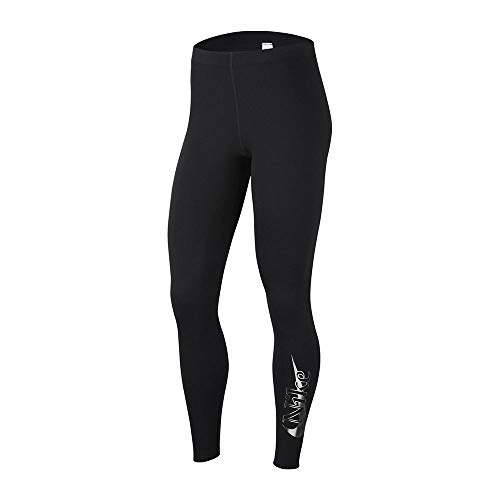Nike Damen Sportswear Icon Clash Tights, Black/Black/Metallic Silver, M Nike Damen Sportswear Icon Clash Tights, Black/Black/Metallic Silver, M von Nike