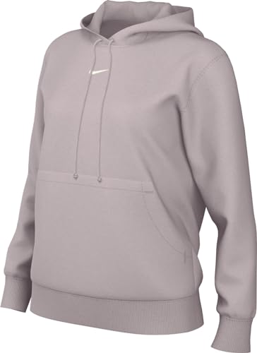 Nike Damen Sweatshirt Sportswear Phnx Flc Std Po Hoodie, Platinum Violet/Sail, DQ5872-019, L von Nike