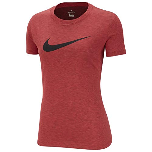 Nike Damen T-Shirt Dry, Ember Glow/Heather/Black, S, AQ3212-850 Nike Damen T-Shirt Dry, Ember Glow/Heather/Black, S, AQ3212-850 von Nike