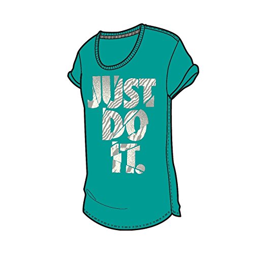 Nike Damen T-Shirt NSW Just do it Print Tank Kurze Fußball-Shorts, Königliches Blau/Weiß/Weiß, M von Nike