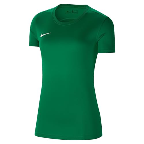 Nike Damen T-Shirt W NK Dry Park VII JSY SS, Pine Green/White, L, BV6728 von Nike