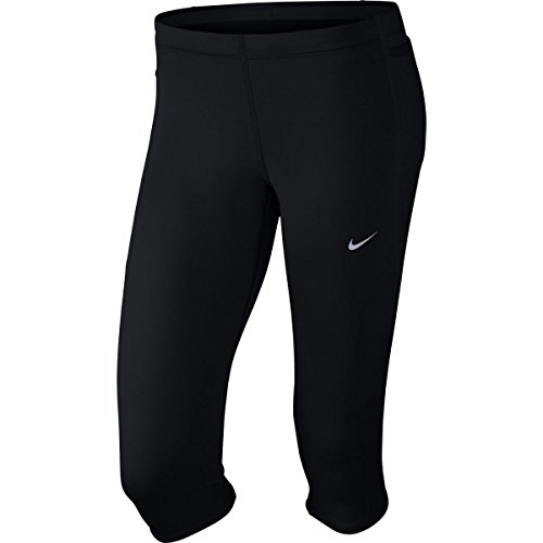 Nike Damen TECH Lauftights Capri 3/4 Tight, Black, XL von Nike