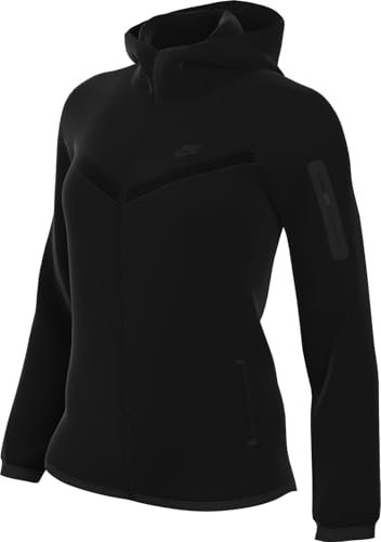 Nike Damen Tch Wr Fz 2 Kapuzenjacke, Black/Black, XS Nike Damen Tch Wr Fz 2 Kapuzenjacke, Black/Black, XS von Nike
