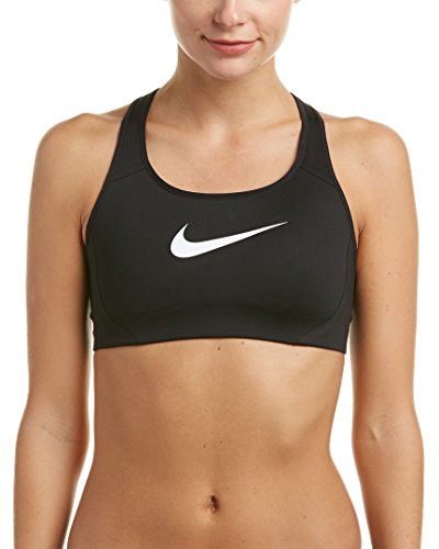 Nike W Nk Victory Shape H.S - Damen Sport BH , schwarz (Black/White), XS von Nike