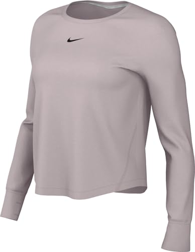 Nike Damen Top W Nk One Classic Df Ls Top, Platinum Violet/Black, FN2801-019, XS von Nike