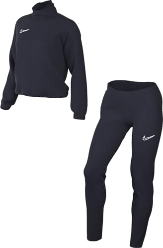 Nike Damen Trainingsanzug W Nk Dry Acd Trk Suit, Obsidian/White, FD4120-451, L von Nike