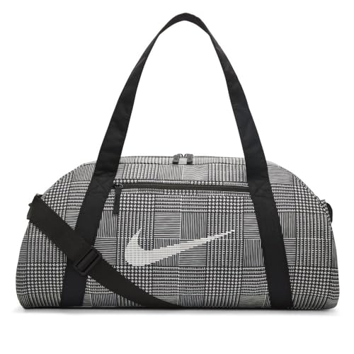 Nike Damen Trainingstasche W Nk Gym Club - Plaid, Sail/Black/White, FB2857-133, MISC von Nike