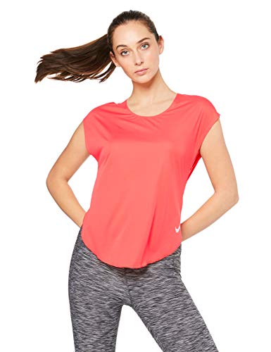 Nike Damen W NK City Sleek TOP SS T-Shirt, Ember Glow/Reflective silv, XS Nike Damen W NK City Sleek TOP SS T-Shirt, Ember Glow/Reflective silv, XS von Nike