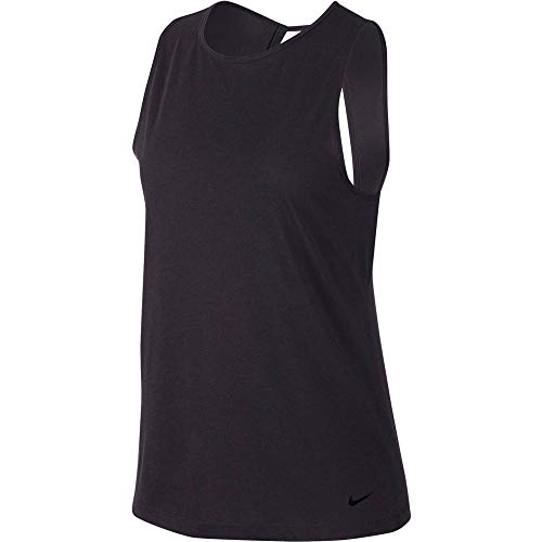 Nike Damen W NK Dry Studio Open Back Tank, Oil Grey/Black, 2XL Nike Damen W NK Dry Studio Open Back Tank, Oil Grey/Black, 2XL von Nike