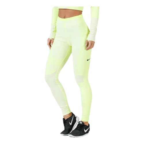 Nike Damen W NK RN TCH PCK Knit TGHT Pants, Volt/Light Cream/Black/Reflect, S Nike Damen W NK RN TCH PCK Knit TGHT Pants, Volt/Light Cream/Black/Reflect, S von Nike