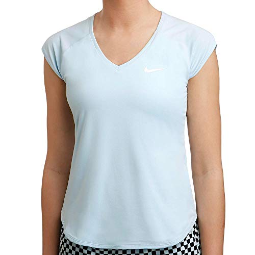 Nike Damen W NKCT Pure T-Shirt, Topaz Mist, S Nike Damen W NKCT Pure T-Shirt, Topaz Mist, S von Nike