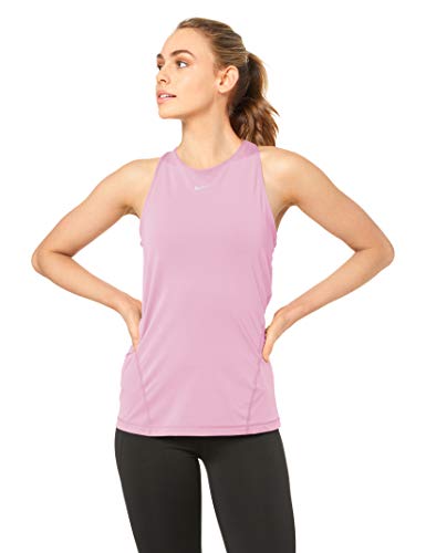 Nike Damen W NP All Over MESH Tank, Pink Rise/White, S von Nike