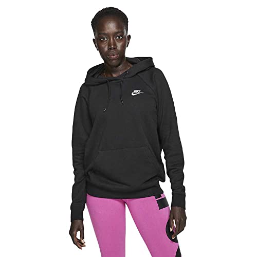 Nike Damen Sportswear Essential Hoodie, Black/White, S von Nike