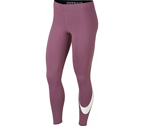 Nike Damen W NSW LEGASEE LGGNG Swoosh Pants, Plum dust/White, S Nike Damen W NSW LEGASEE LGGNG Swoosh Pants, Plum dust/White, S von Nike