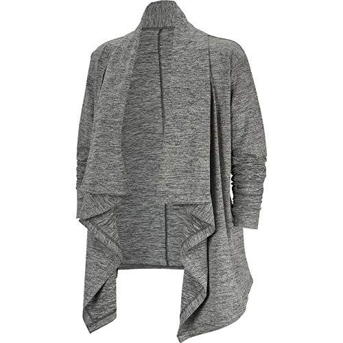 Nike Damen Yoga Long-Sleeve, Black/Htr/Anthracite, L Nike Damen Yoga Long-Sleeve, Black/Htr/Anthracite, L von Nike